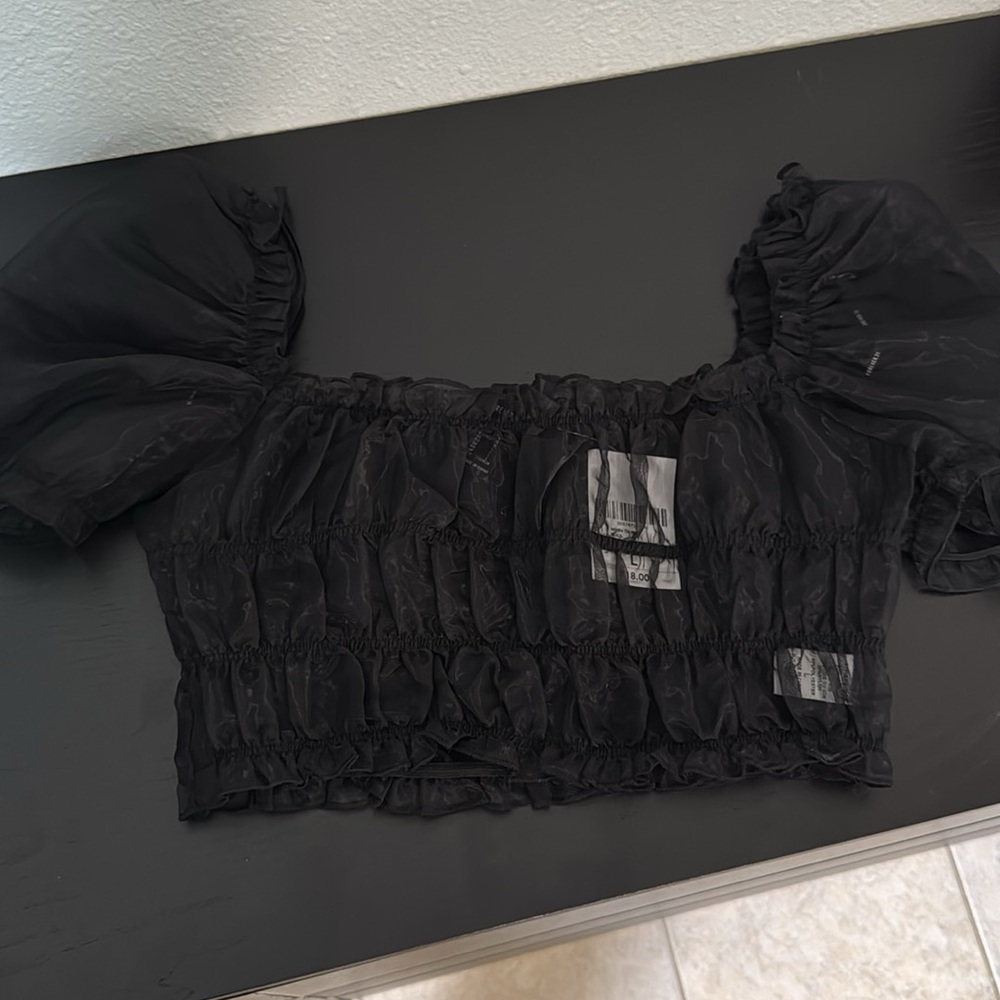 Forever 21 Black Crop Top